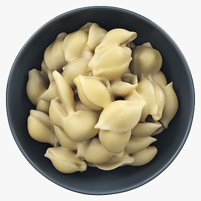 Cooked pasta shells