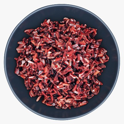 Cooked red rice