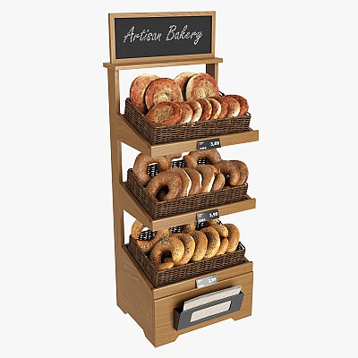 Wooden loaf bread stand 3