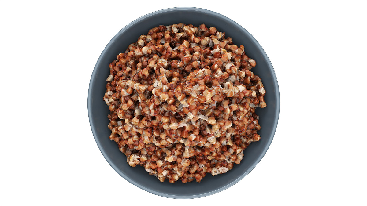 Cooked buckwheat porridge