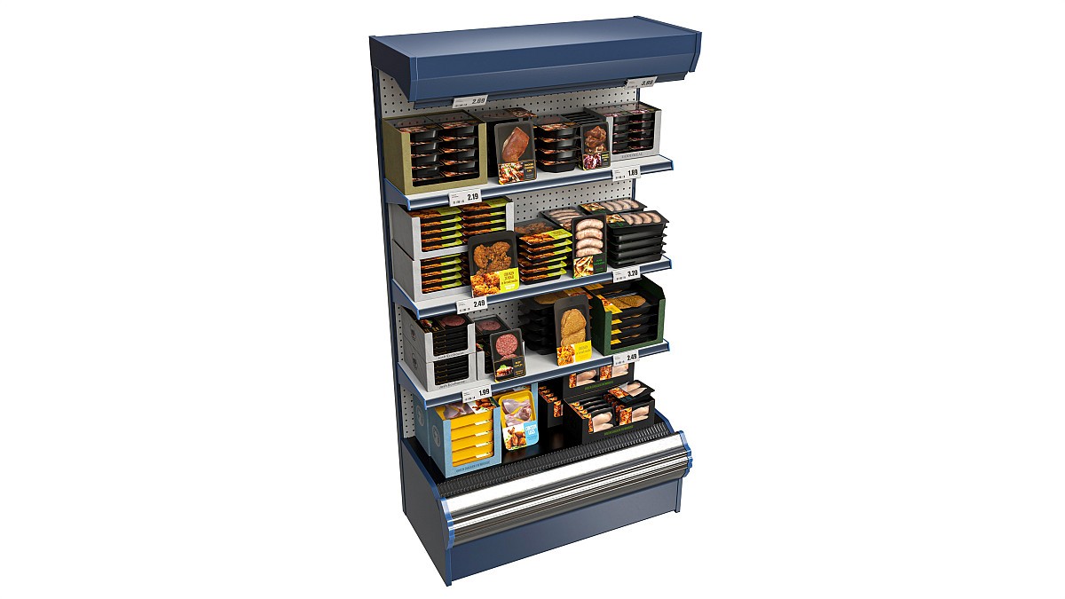 Store meat product shelf 01