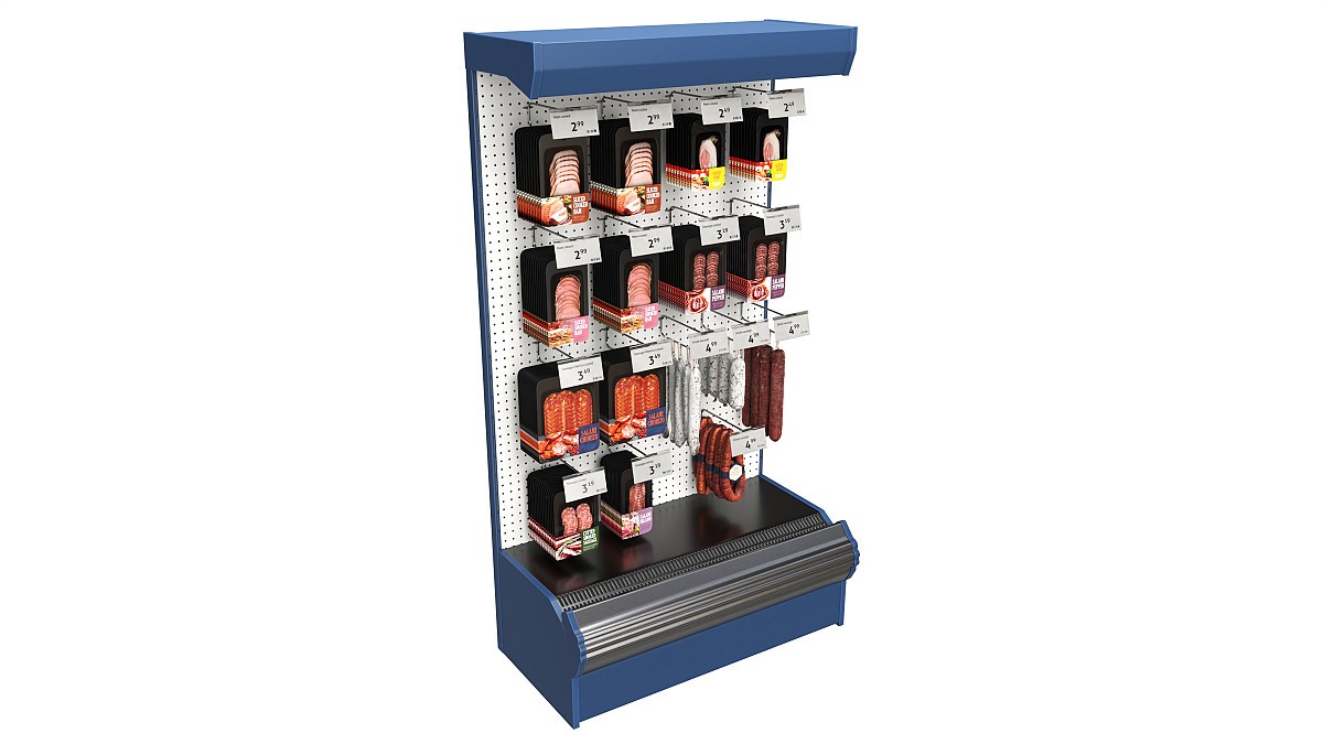 Store meat product shelf 03