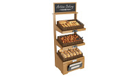 Wooden loaf bread stand 04