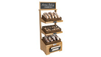 Wooden loaf bread stand 05