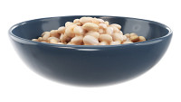 Cooked small white beans