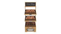 Wooden loaf bread stand 01