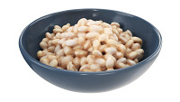 Cooked small white beans