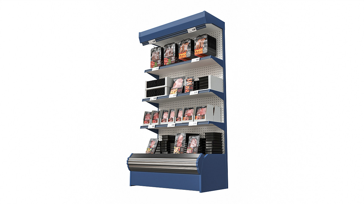 Store meat product shelf 02