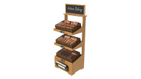 Wooden loaf bread stand 01
