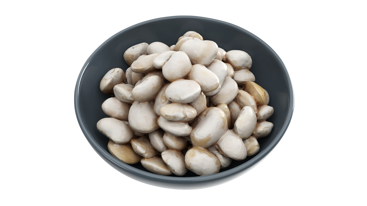 Cooked large white beans