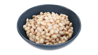 Cooked small white beans
