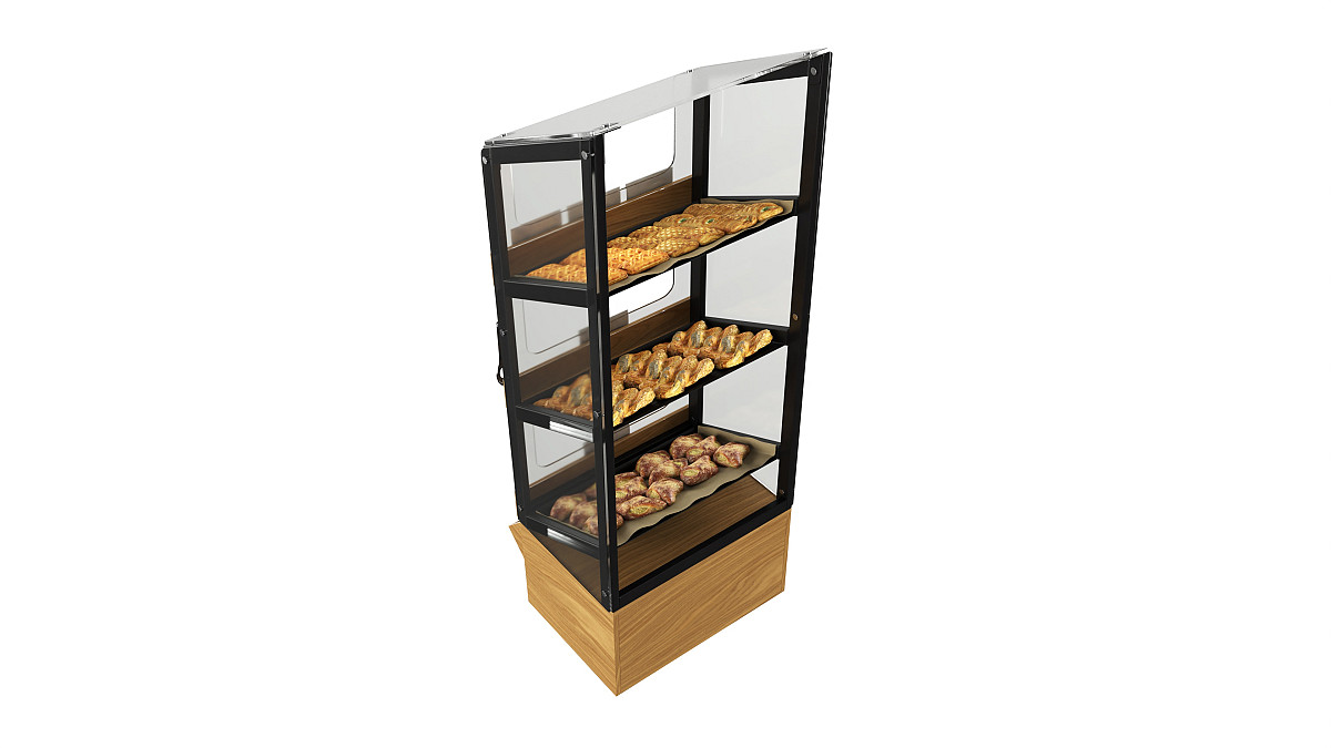 Bakery stand with sweet buns 02