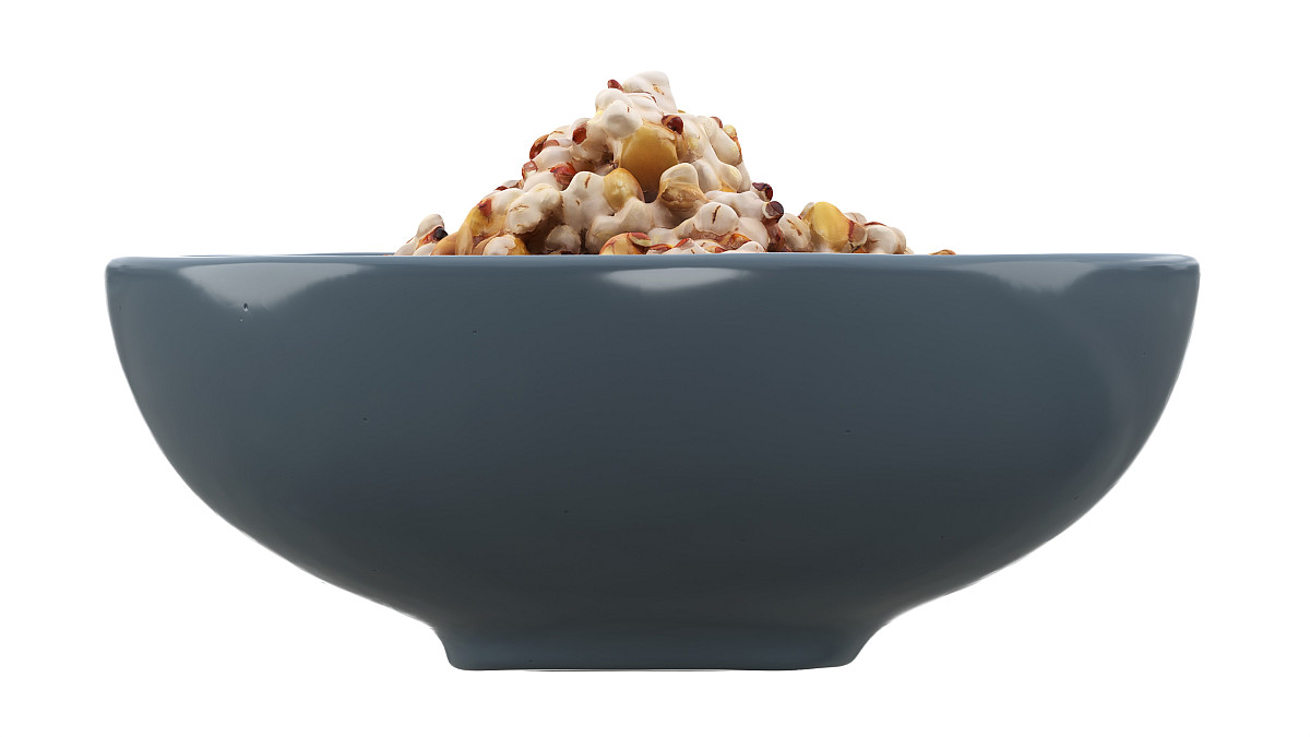 Cooked pearl barley porridge mix