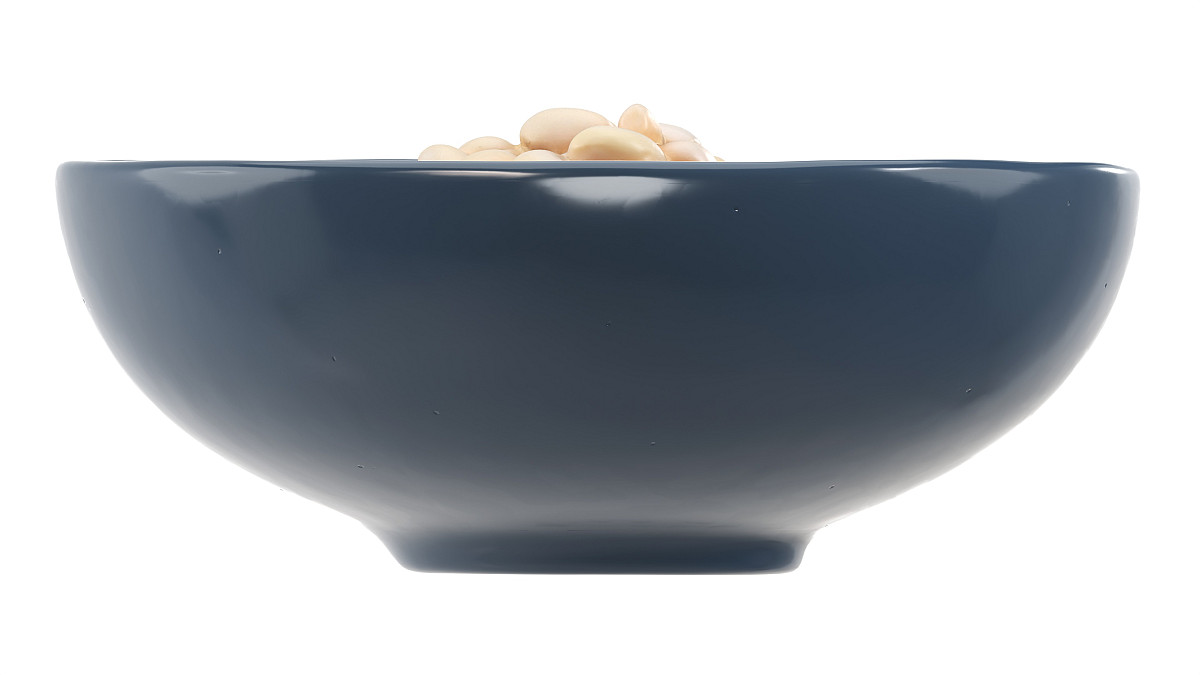 Cooked small white beans