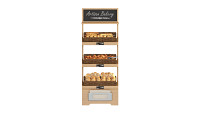 Wooden loaf bread stand 04