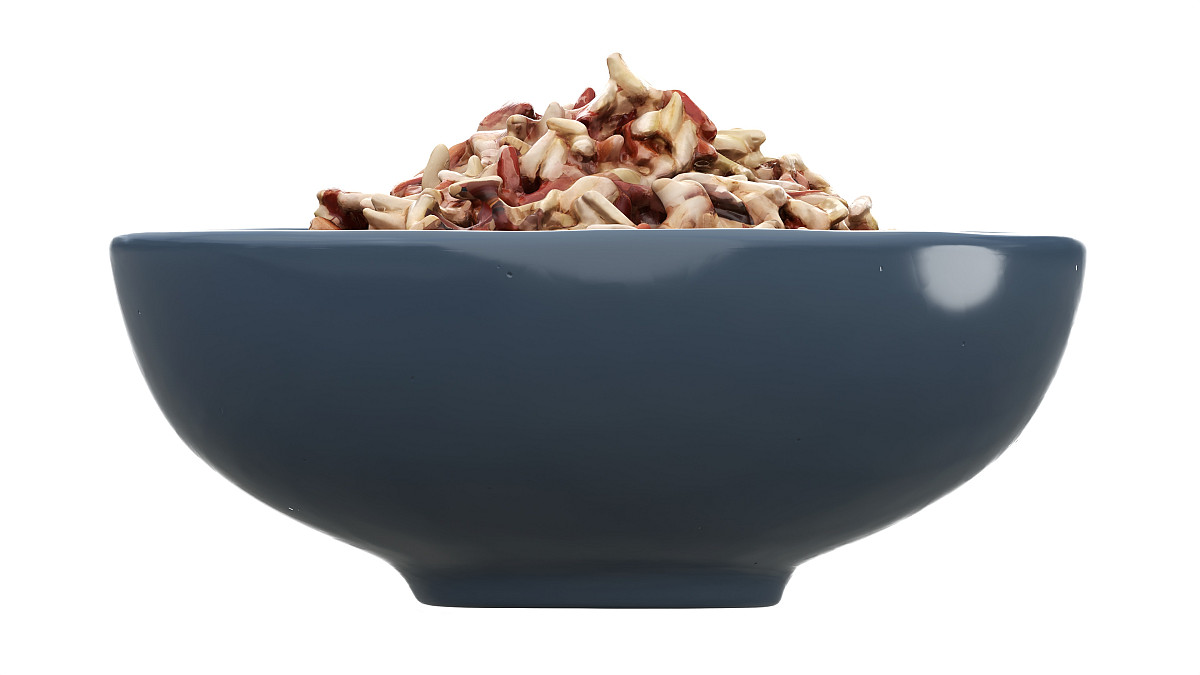 Cooked brown red rice