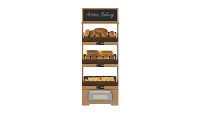 Wooden loaf bread stand 02