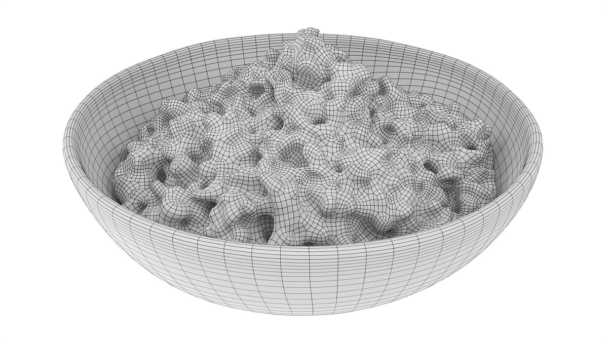 Cooked pearl barley porridge mix