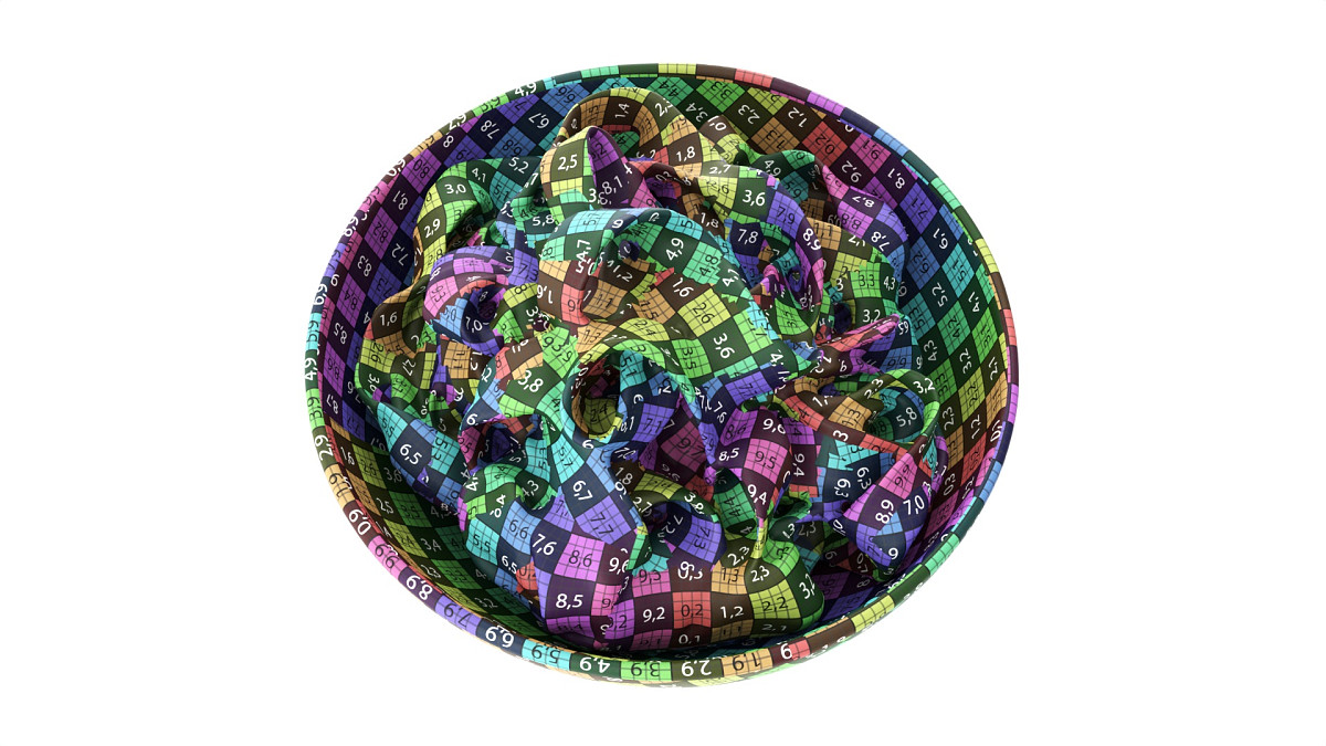 Cooked pasta fettuccine