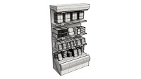 Store meat product shelf 02