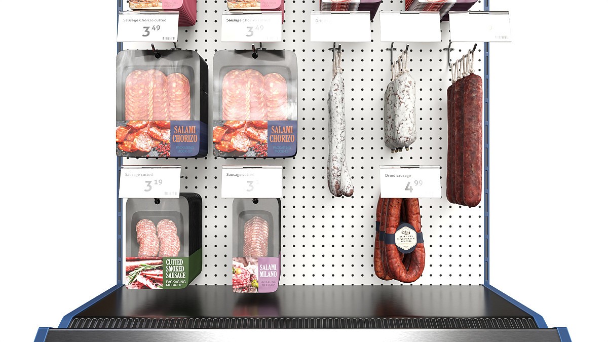 Store meat product shelf 03