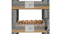 Bakery stand with donuts