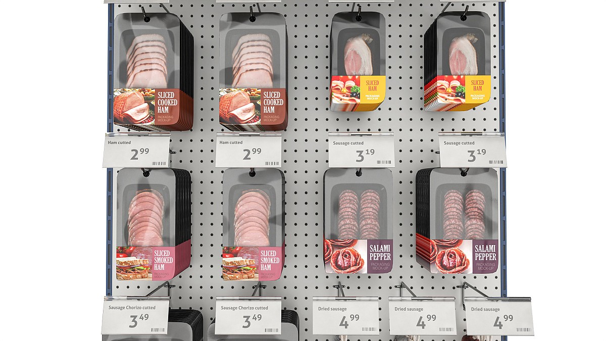 Store meat product shelf 03