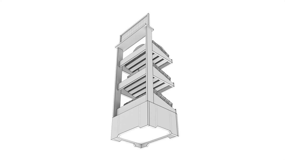 Wooden loaf bread stand 02