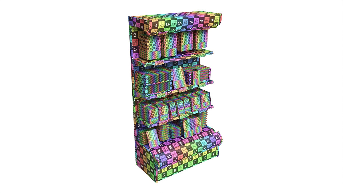 Store meat product shelf 02