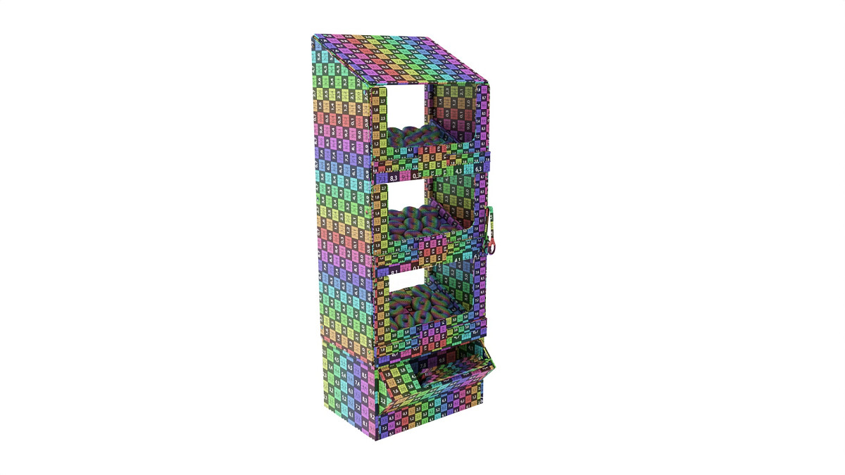 Bakery stand with donuts