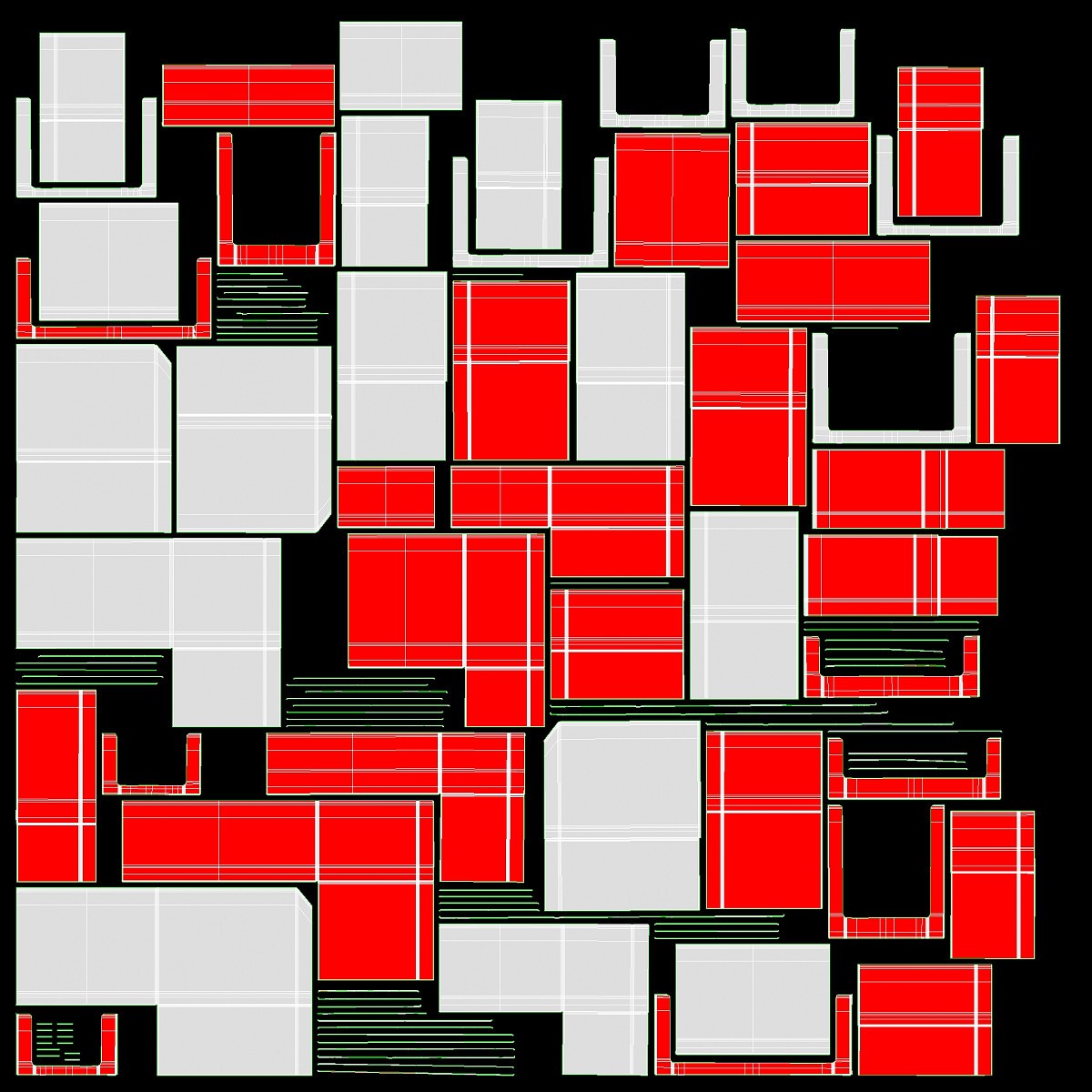 Store meat product shelf 01