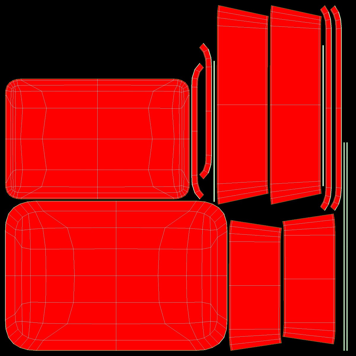 Store meat product shelf 01