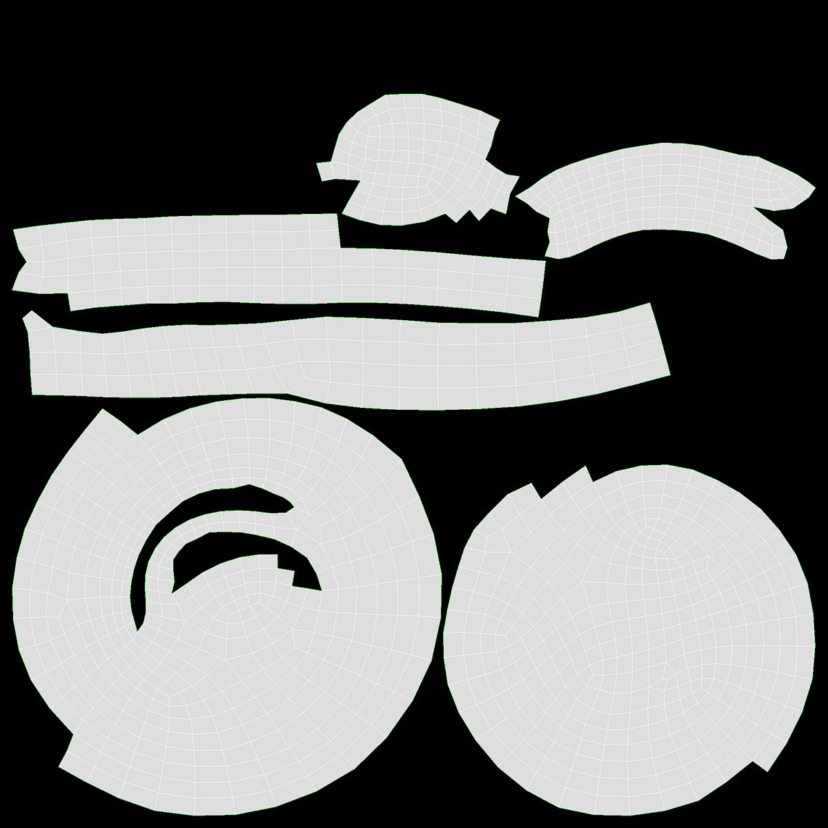 Bakery stand with sweet buns 01