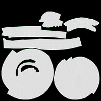 Bakery stand with sweet buns 01