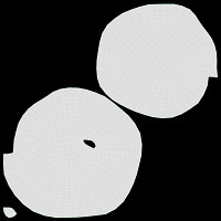 Bakery stand with sweet buns 01