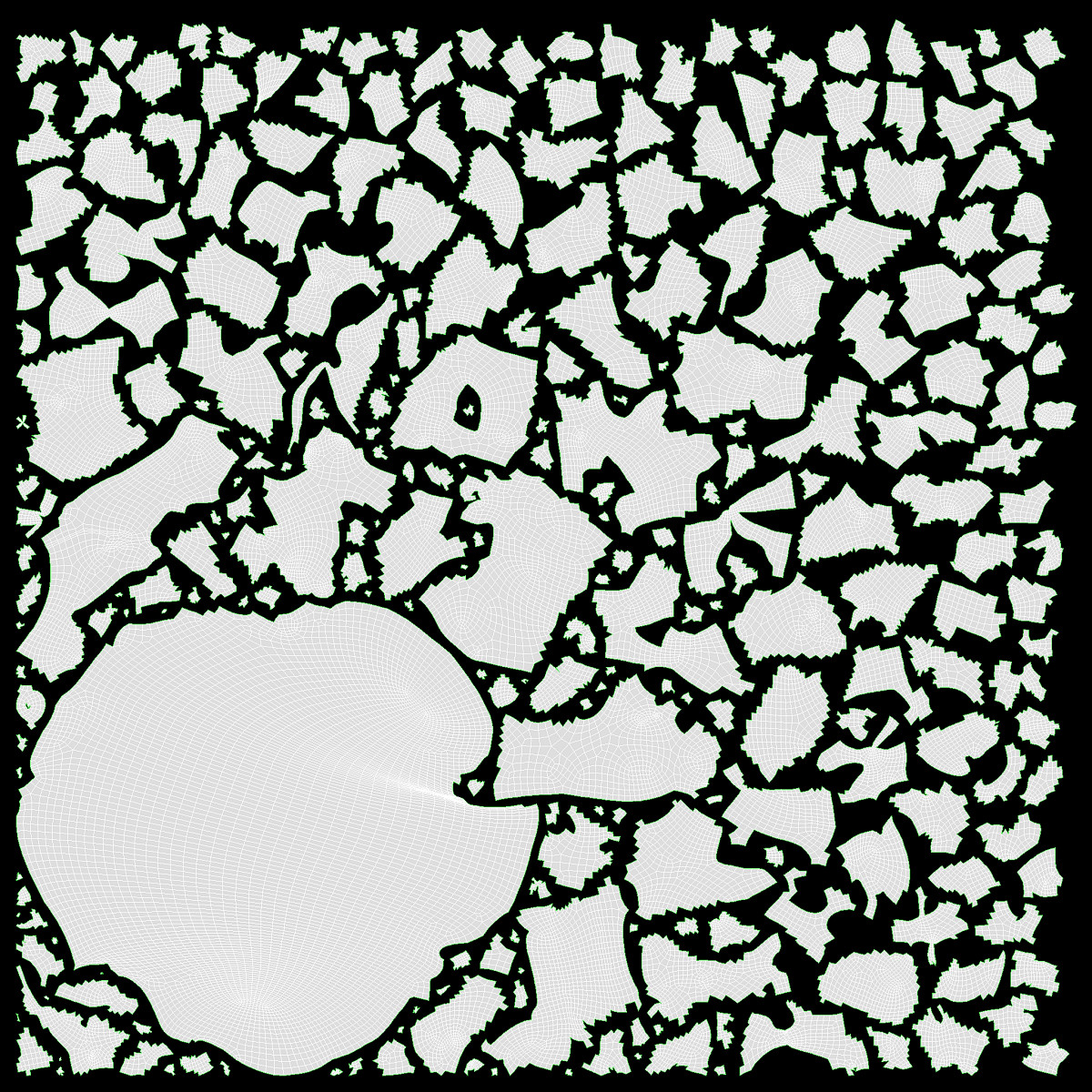 Cooked pasta fettuccine