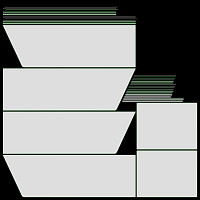 Bakery stand with donuts