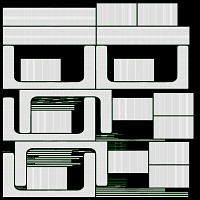 Bakery stand with salty pastries