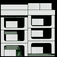 Bakery stand with sweet buns 01