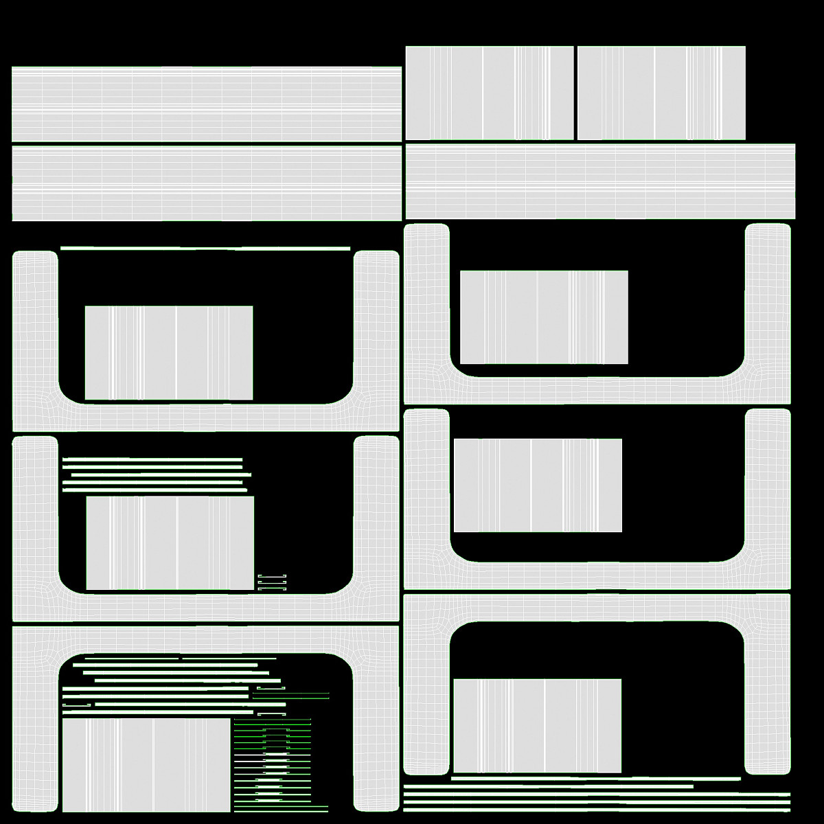 Bakery stand with sweet buns 03