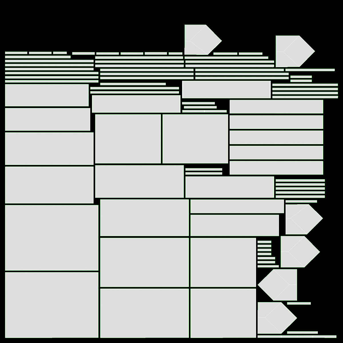 Bakery stand with sweet buns 01