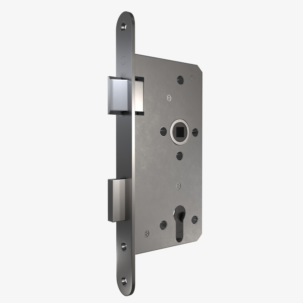 Standard door lock for interior doors PBR 3D Model