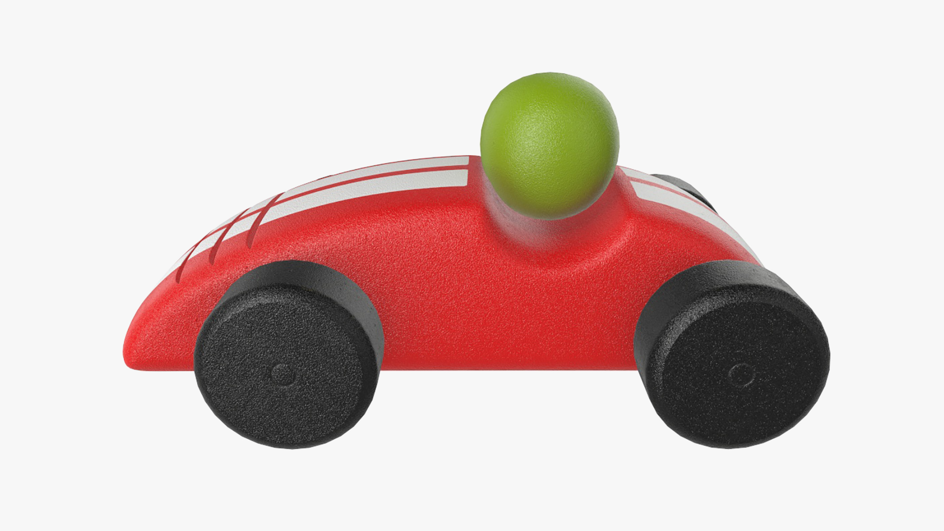 Race car plastic PBR 3D Model