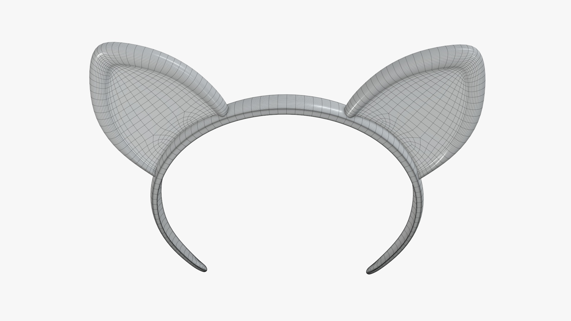 Headband cat ears 03 PBR 3D Model - 3dmstock.com