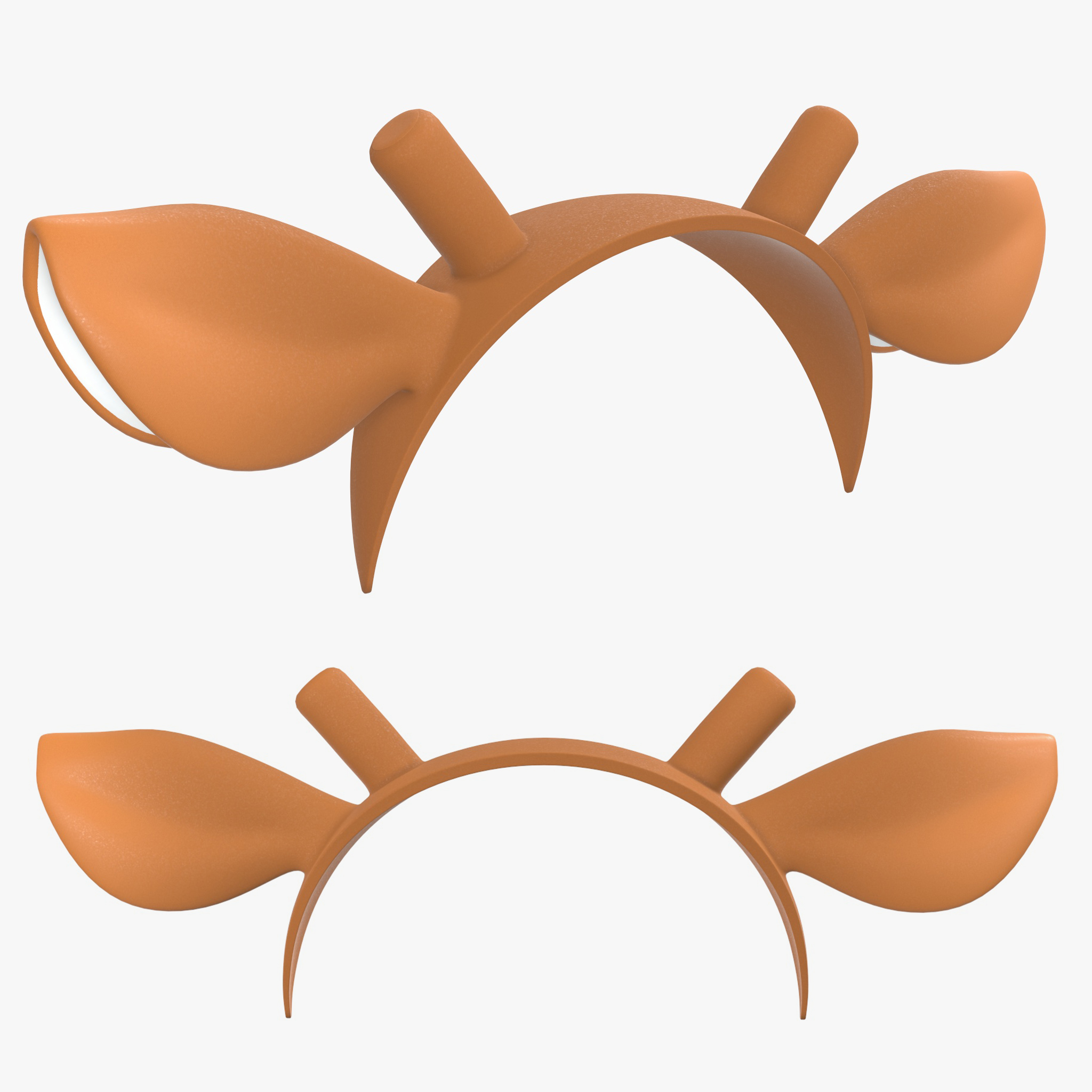 Headband deer ears horns 02 PBR 3D Model