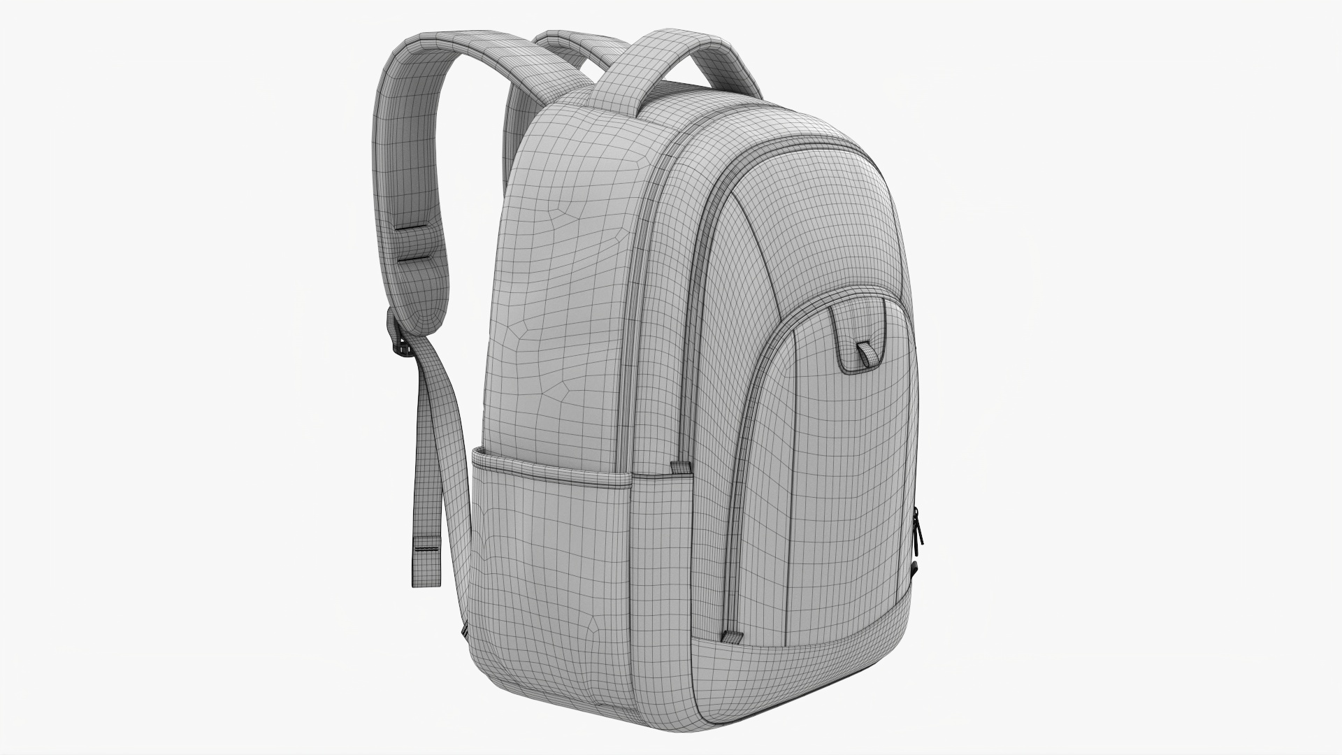 Backpack With Laptop Compartment PBR 3D Model