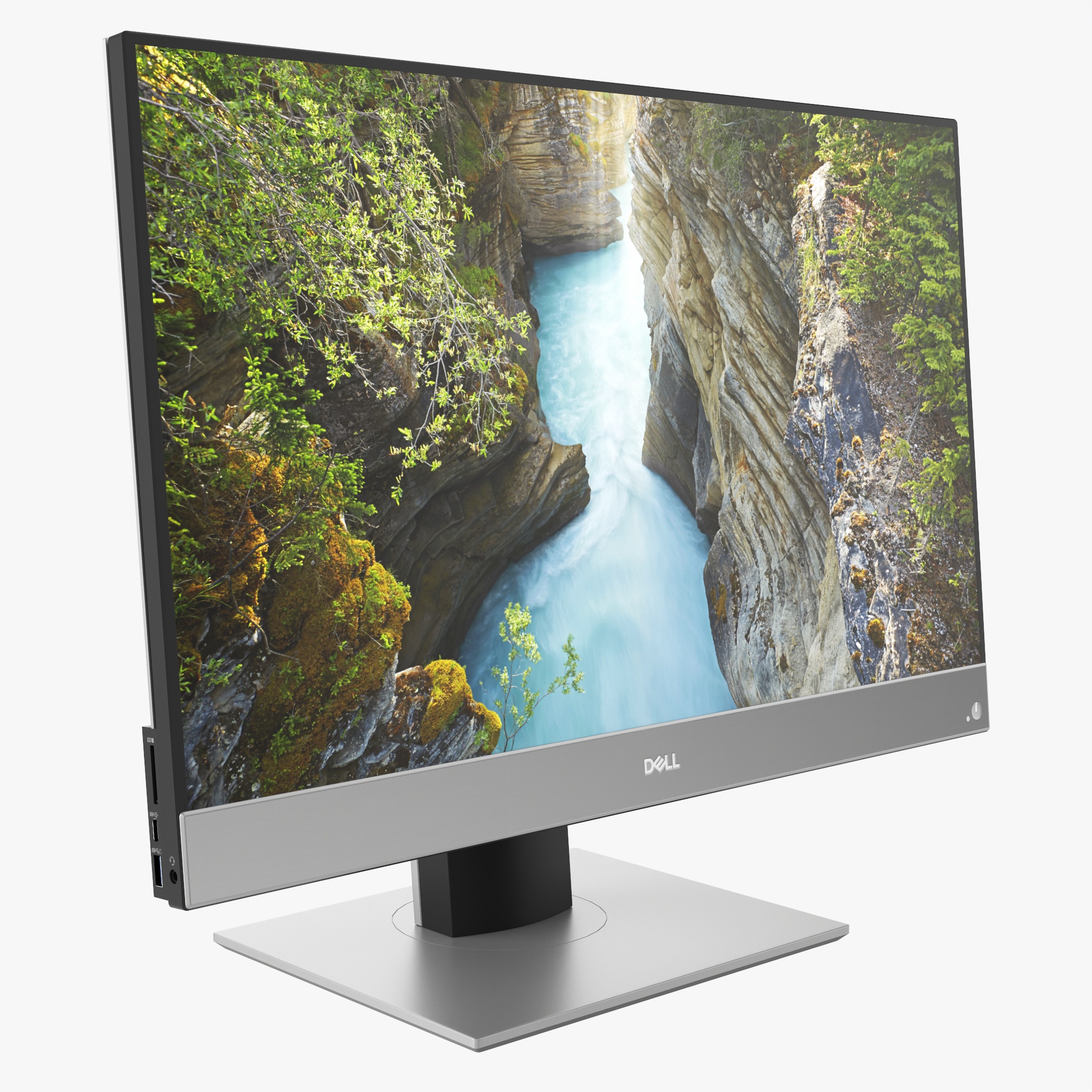 Dell OptiPlex 7780 AllinOne desktop computer 01 PBR 3D Model