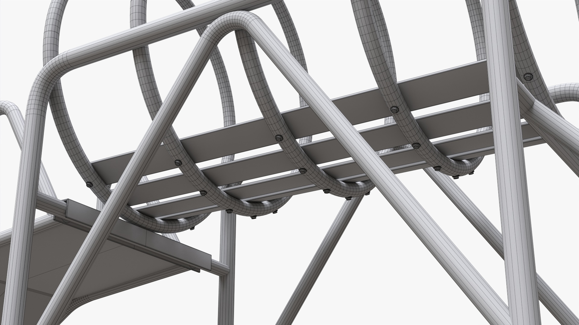 Playground barrel slide 1 PBR 3D Model