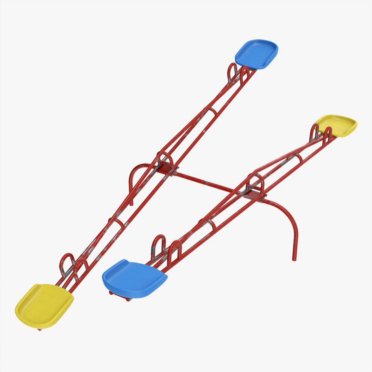 Teeter Totters PBR 3D Model