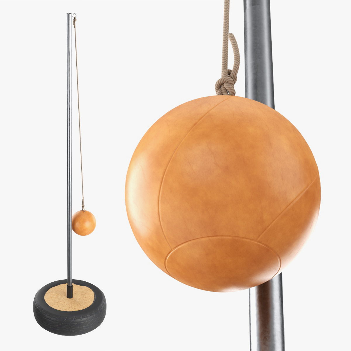 Tetherball 02 PBR 3D Model